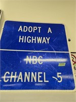 Metal adopt a highway sign 36. X36 lake Dallas