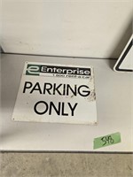 No turn on red sign and Enterprise parking only