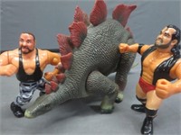 Stegosaurus VS Razor Ramon & Bushwacker Wrestling