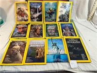 12 1970'S - 2000'S NATIONAL GEOGRAPHIC MAGS.
