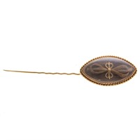 A Navette Shaped Friendship Stick Pin from 1792