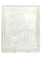 Lithophane Panel Woman in Landscape w Tree