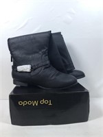 New Top Moda Size 12 Black Boots