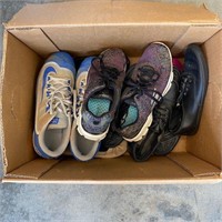 Box Lot of Various Shoes & Sizes