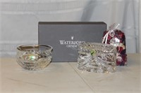 2 Waterford Crystal Pieces w/Makers Mark *See Desc