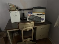 Desk, chair, Shredder, Office Supplies, Desk Light