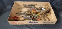 Flat of pliers and adjustable wrenches