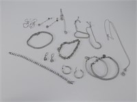 STERLING CZ NECKLACES, BRACELETS, EARRINGS