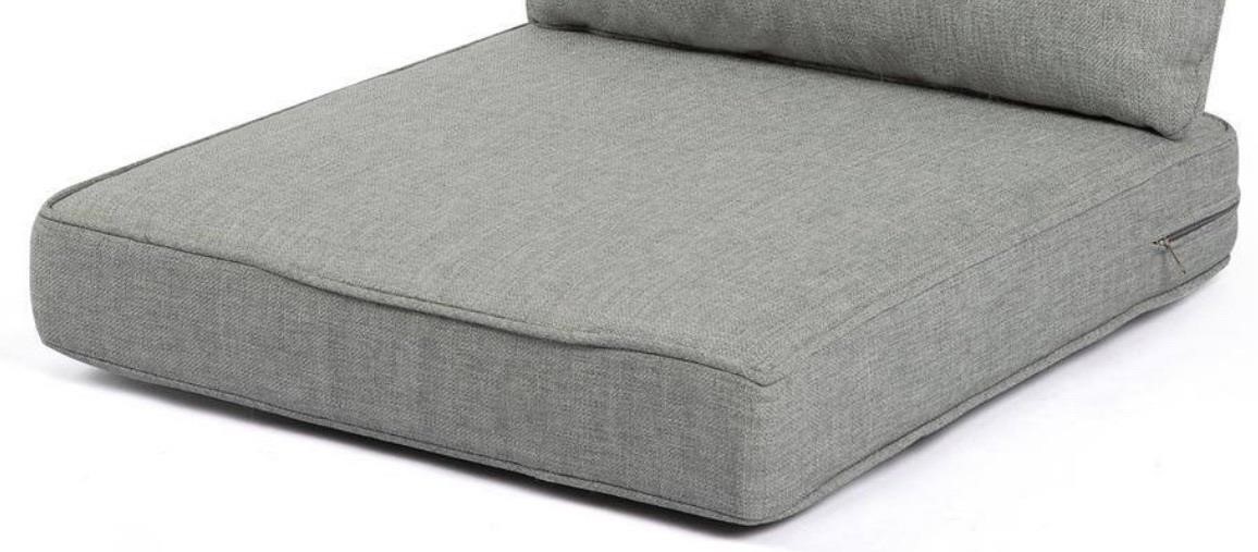 22 x 20 Gray Fabric Outdoor Patio Cushion