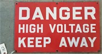 "Danger High Voltage Keep Away" Sign