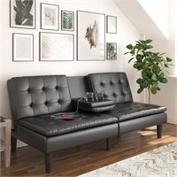 Mainstays Memory Foam Futon with Cupholder and...