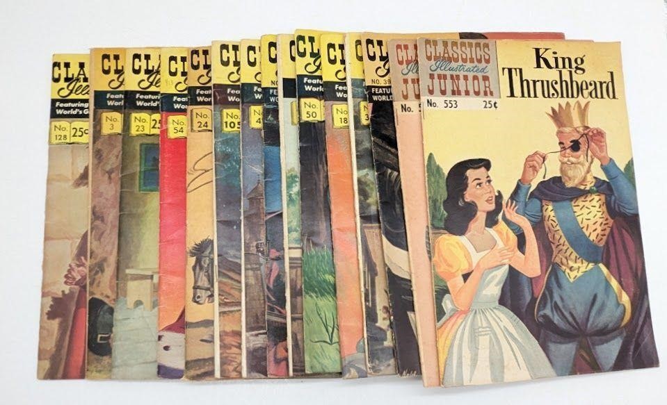 15 Classic Illustrated Junior Comic Books