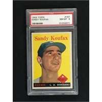 1958 Topps Sandy Koufax Psa 8
