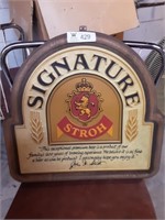 Stroh Signature Beer Lighted Sign