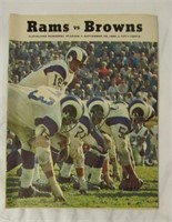 Rams vs Browns 1968 Program