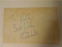 1970s autograph of Charles White Heisman Winner