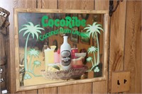 Coco Ribe Coconut Rum Liqueur Mirror Bar Sign in