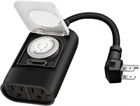 NEW Outdoor Timer Outlet, Mechanical Timer Switch