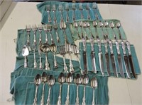Birk's Sterling Silver Flatware, 48 Pieces Total