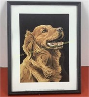 * Jerry Gadanius Golden Retriever 15 x 12 1985