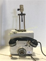 Wall Mount Prank Telephone, Converted to Lamp