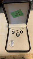 Argentina 925 Earring/Necklace Set