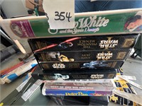 DISNEY AND STAR WARS TRILOGY VHS TAPES