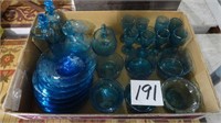 Blue Glass Dishware
