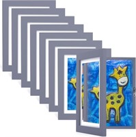 8 Pc Kids Artwork Picture Frame 8x11.5'' Navy Blue