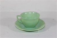 Fire King Oven Ware Jadeite Cup & Saucer