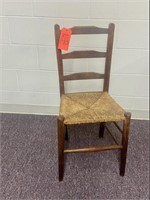 Ladder back chair with twine bottom