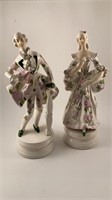 Ceramic 18th century style couple
