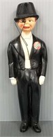 Vintage Charlie McCarthy molded figure - 8 3/4"