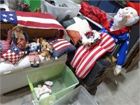 Large 4th of July Lot * 5Ft Uncle Sam, Bears, Flag