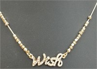 16" wish necklace