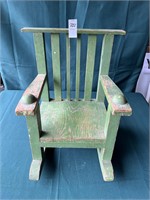 Wood Doll Rocker