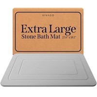 VIVAGO Diatomite Stone Bath Mat Large for Bathroom