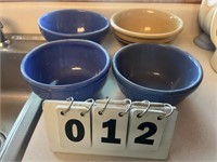 (4) small pottery Bowls