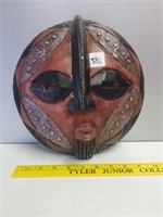 African Mask Made in Ghana 10" diameter