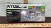 Pittsburgh 40 Pc Socket Set w/ 3/8 inch Ratchet
