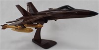 Wood F/A-18 Hornet Scale Model