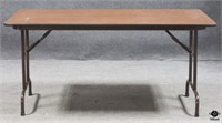 Wood & Metal Folding Table