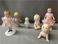 (6) Porcelain Kewpie Doll Figurines