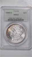 1899-O Morgan Silver $ PCGS MS63