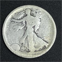 1918 Walking Liberty Silver Half Dollar