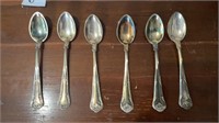 Antique - small serving spoons- set of 6