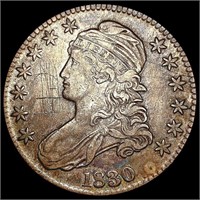 1830 Capped Bust Half Dollar LIGHTLY CIRCULATED