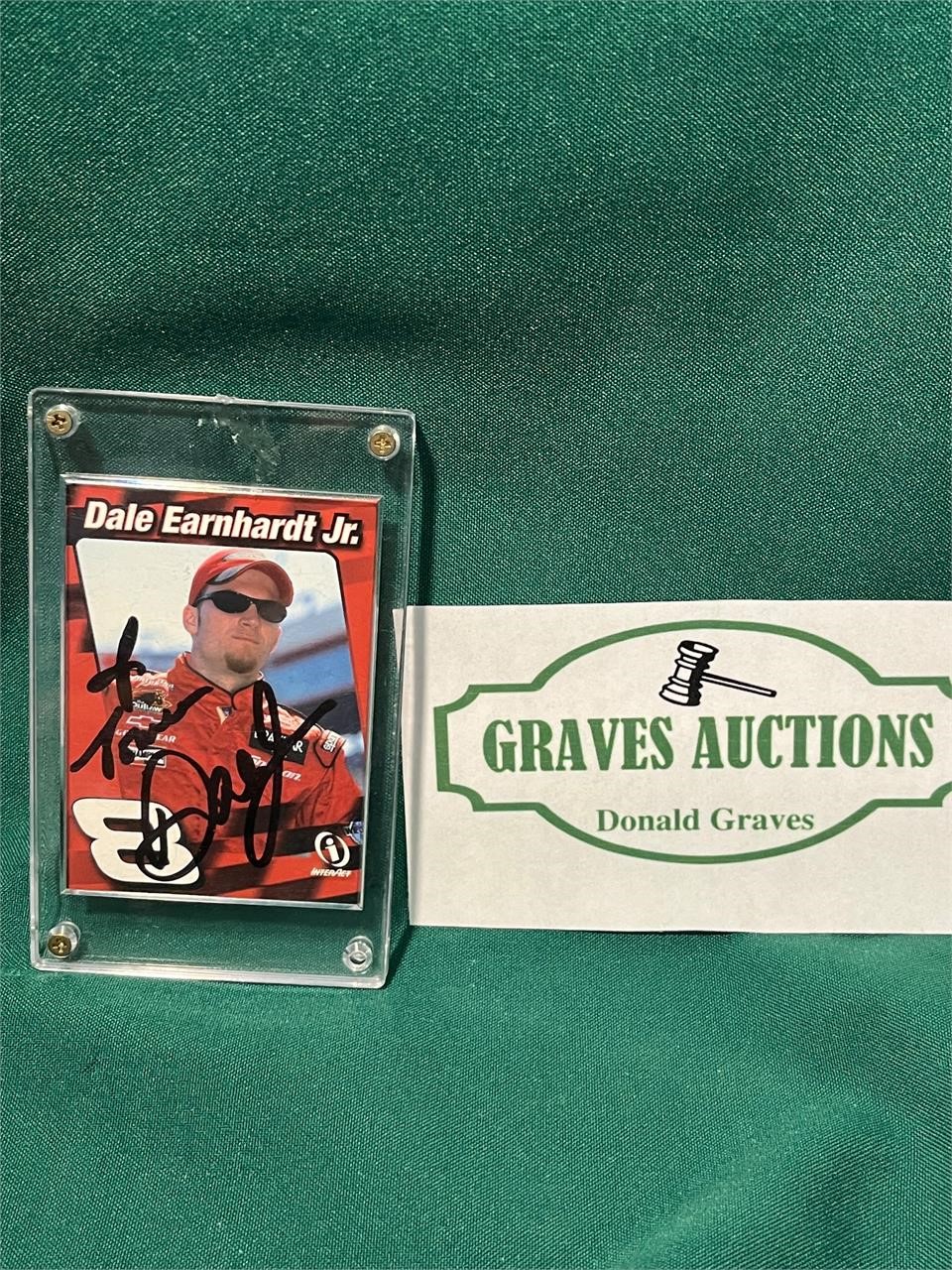 Dale Earnhardt Jr Autographed Card