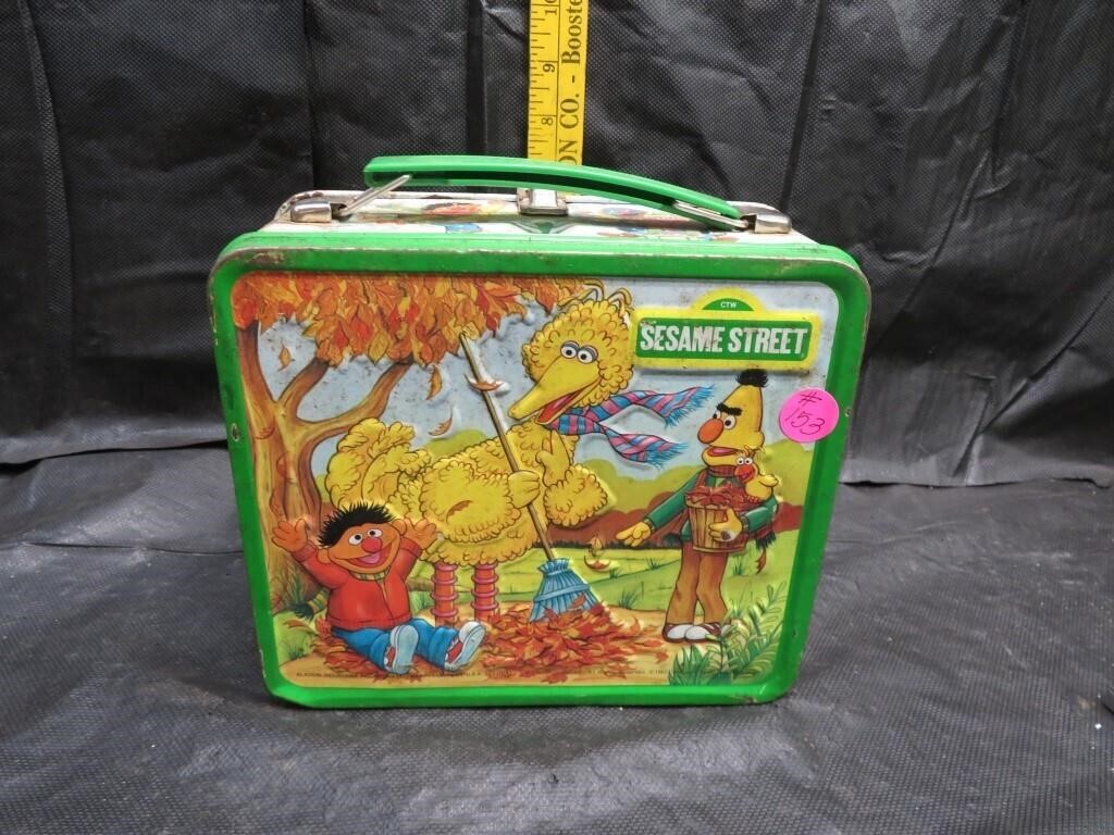Vintage 1983 Sesame Street Lunch Box with Thermos