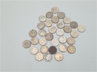 32 Silver Dimes 1940-1960's US Coin lot